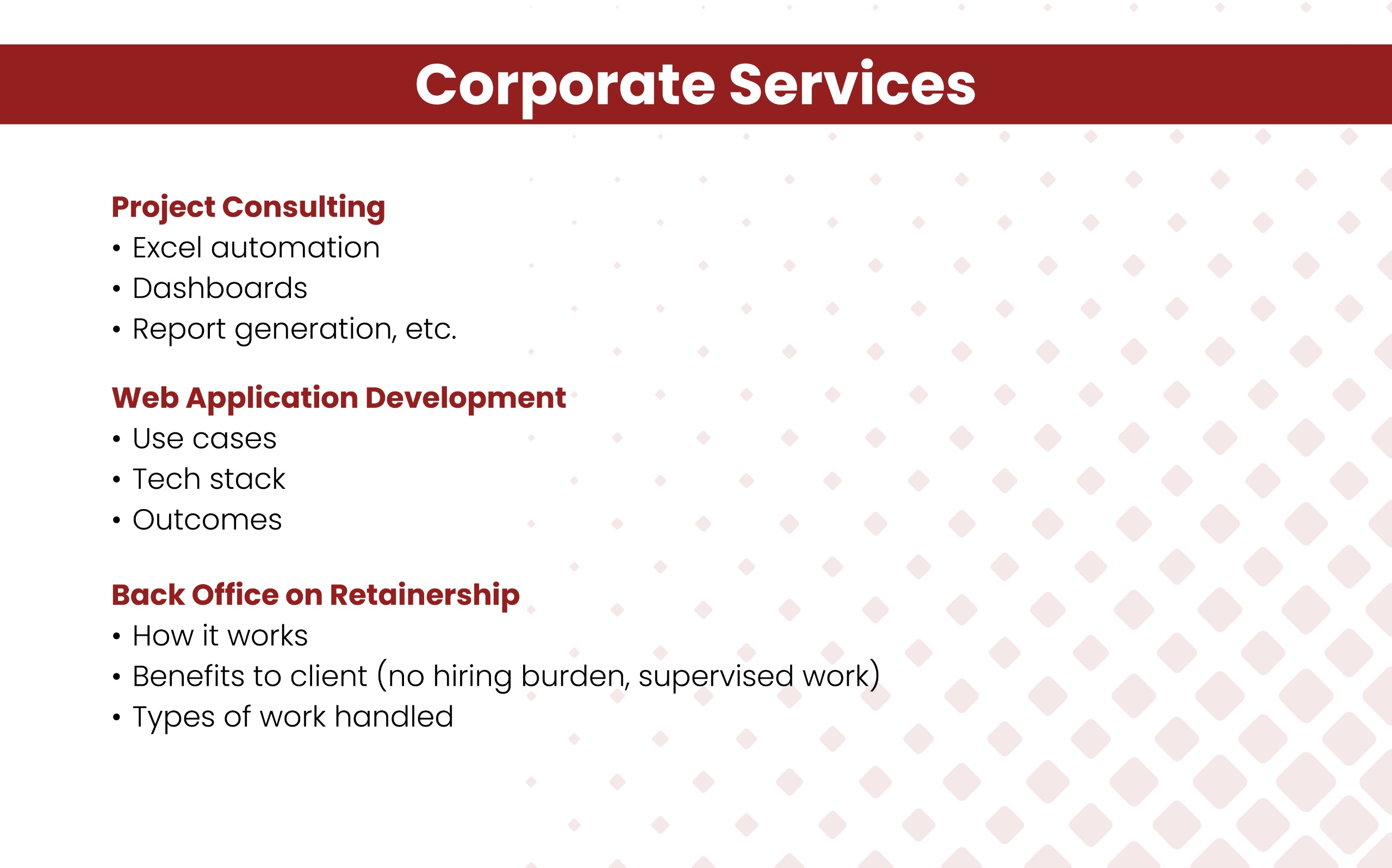 Corporate Services